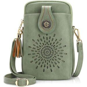 Small Crossbody Bags for Women, Lightweight Vegan Leather Cell Phone
